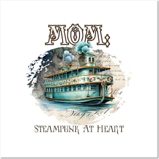 Mom: Steampunk At Heart Antique Ship Posters and Art